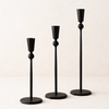 Iron candlestick holder