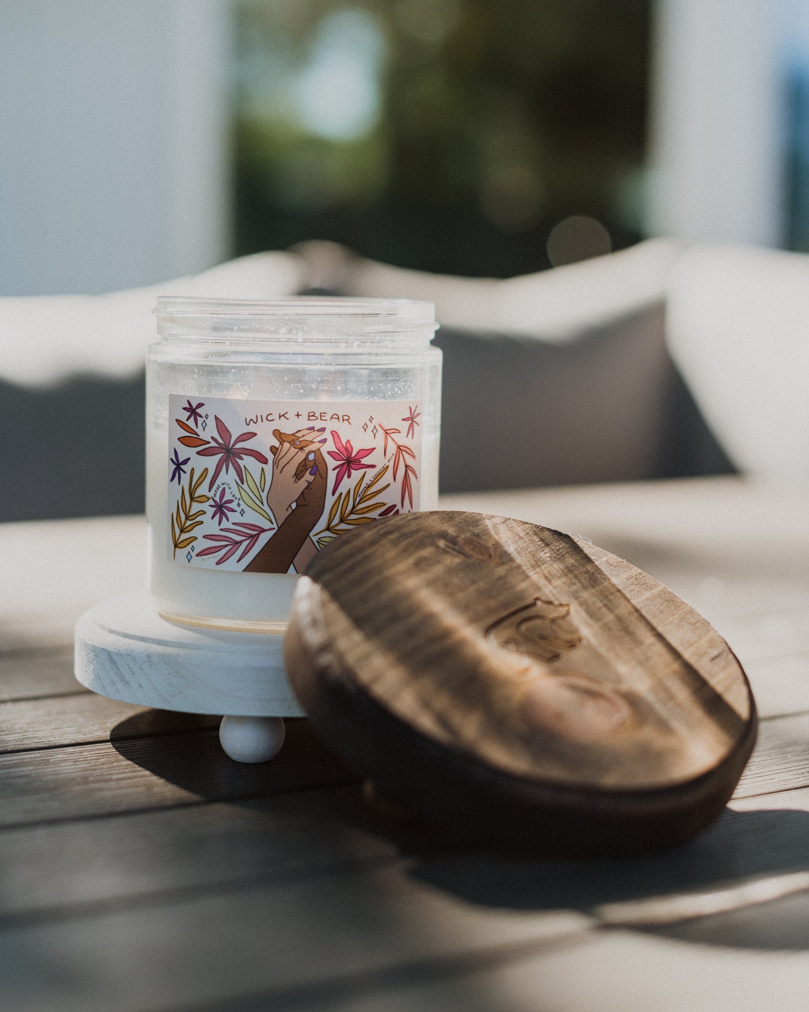 candle riser – wick + bear