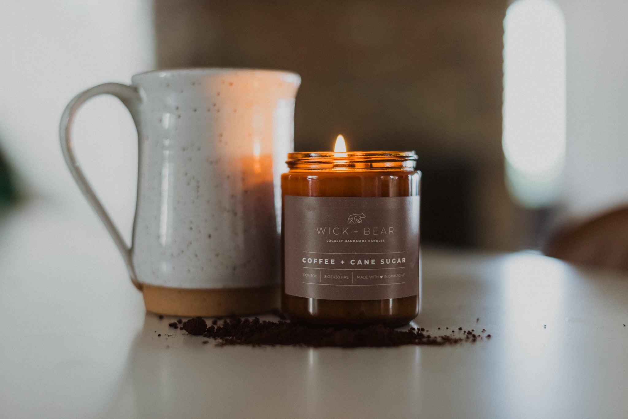 Waka  Coffee Shop Scented Candle - Bourbon & Pecan